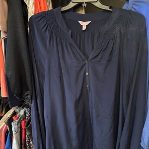 Lilly Pulitzer Navy Blouse - XL